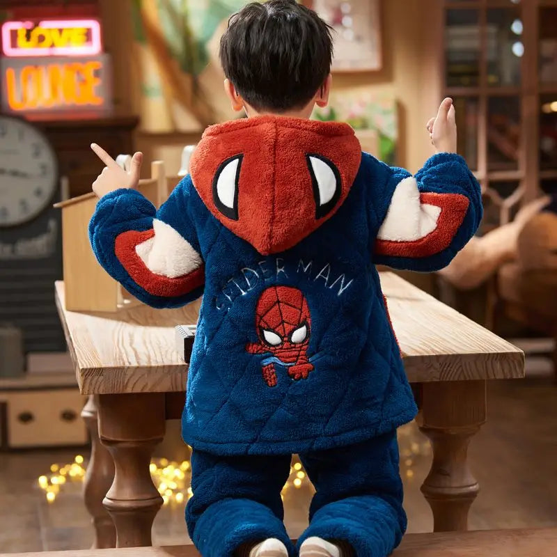 Ensemble Pyjama Spider-Man pour Enfant en flanelle douce & chaude