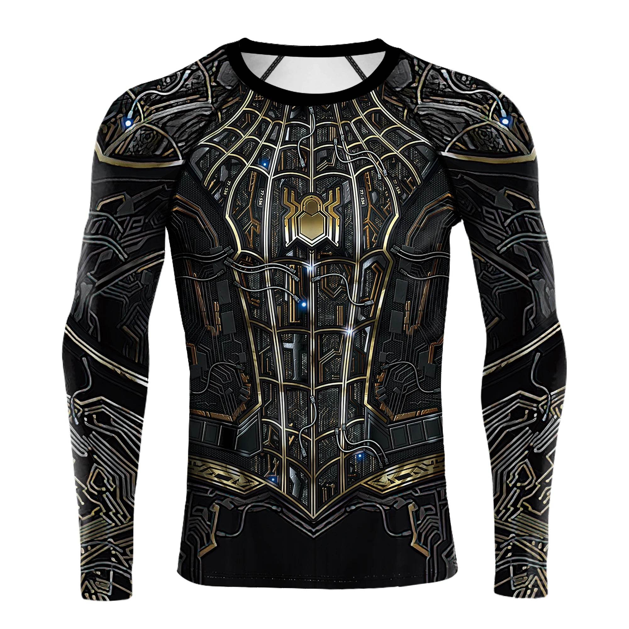 T-Shirt de Compression Spider-Man Noir