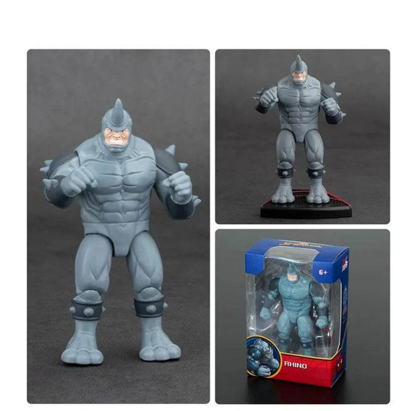 Set 2 figurine de lupta Battle Cubes Spiderman, Miles vs Rhino