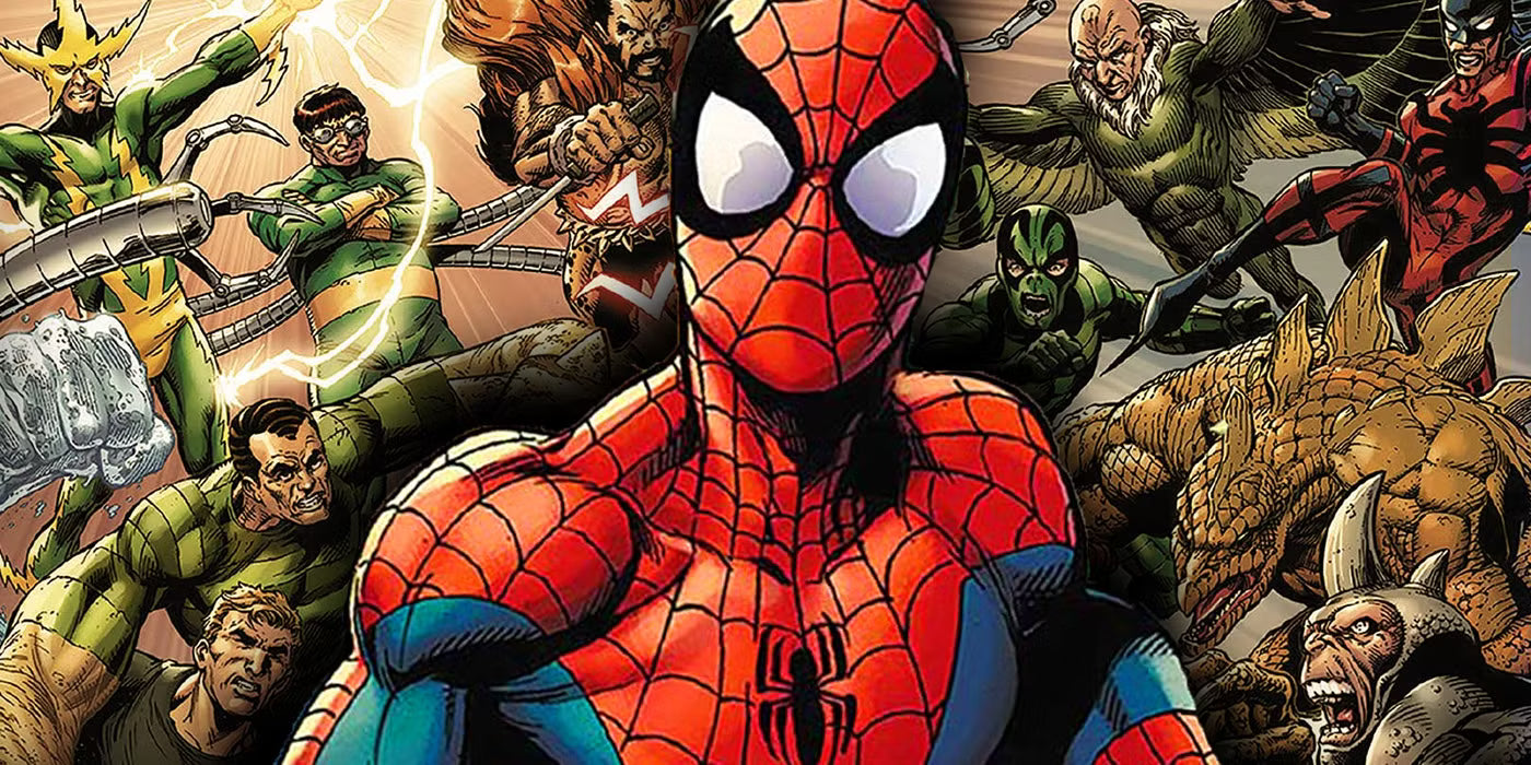 Sinister War - Spider-Man di fronte a diverse versioni dei Sinister Six